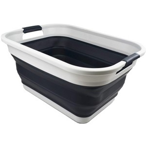 SAMMART 36L (9.5 gallon) Collapsible Plastic Laundry Basket-Water capacity: 28L(7.4 gallon) - 1 of 4