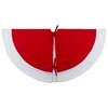 Northlight Santa Claus and Reindeer Christmas Tree Skirt - Red/White - 4 of 4