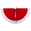 Northlight Santa Claus and Reindeer Christmas Tree Skirt - Red/White - image 4 of 4