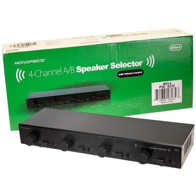 Monoprice Dual Source 4-channel A/b Speaker Selector With Volume ...