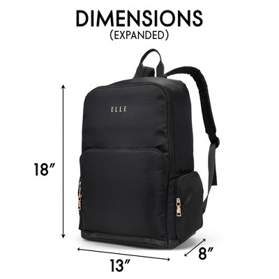 ELLE Luggage 25L Rendezvous Twill Backpack - Black — фото 6