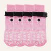 Unique Bargains Non-Slip Dog Socks with Adjustable Sticky Tapes 4 Pcs - 4 of 4