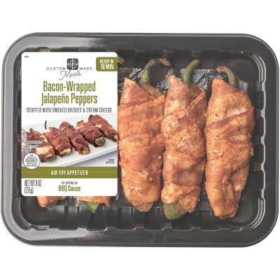 Custom Made Meals Bacon Wrapped Brisket Jalapeño Popper - 9oz