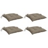 vidaXL Pallet Cushions 4 pcs-19.7"x19.7"x2.8" Taupe Oxford Fabric for Patio/Garden Furniture & Indoor Seating Comfort - 3 of 4