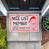 Stupell Industries Pink Nice List Ticket Printed Outdoor Door Mat, design by JJ Design House LLC, 18"x30" - 4 of 4