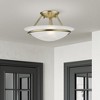 Livex Lighting Newburgh 2 - Light Semi-Flush Mount in  Antique Brass - 4 of 4