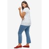 ellos Plus Size Printed Cap Sleeve Tee - 4 of 4