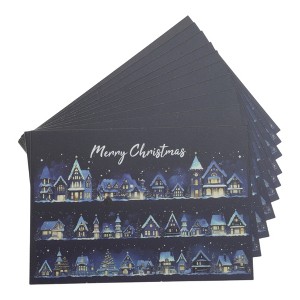 Unique Bargains Christmas Greeting Card Multicolor 4.5x3.1 Inch 10 Pcs - 1 of 4