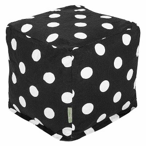 Majestic Home Goods,Cube Pouf Polka Dot (Large) - 1 of 4