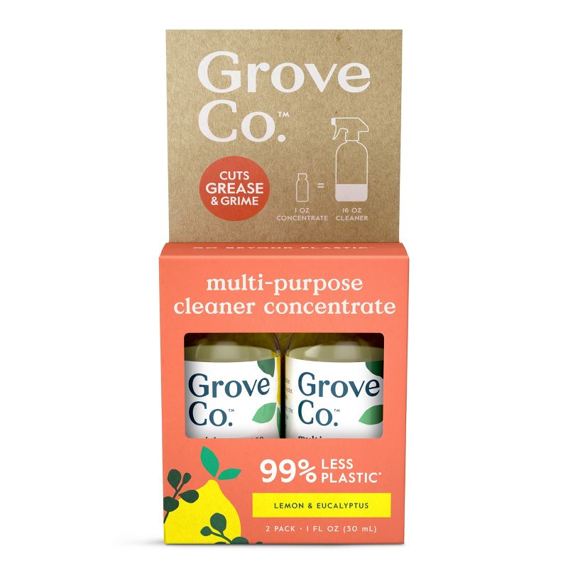 Grove Co. Lemon &#38; Eucalyptus Multi-Purpose Cleaner Concentrate - 2 fl oz, 1 of 8