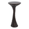 Uttermost Milan Outdoor Drink Table-Contemporary Dark Concrete with Subtle Bronze Hues - 3 of 4
