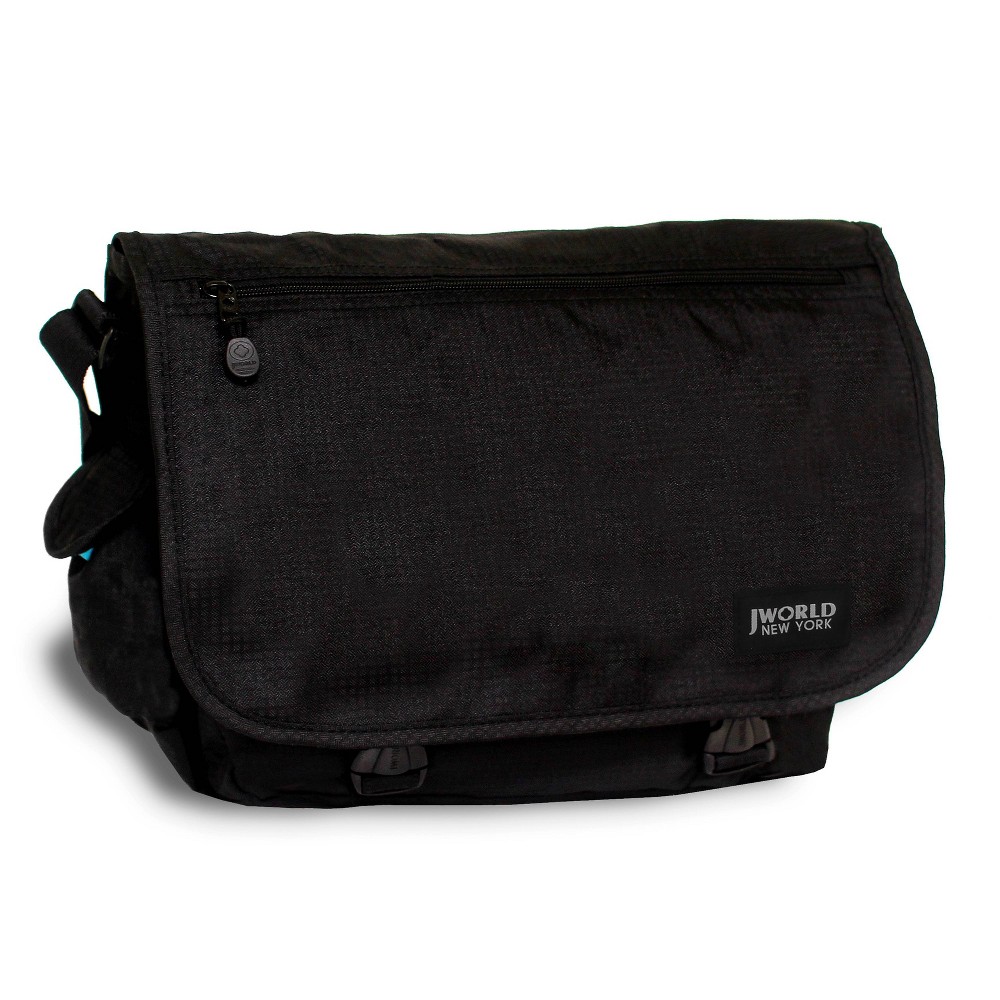 Photos - Other Bags & Accessories J World Terry Messenger Bag- Black