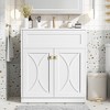 TIRAMISUBEST 30'' Bathroom Vanity with Ceramic Sink Combo, Modern Freestanding Storage Cabinet, Soft Closing Doors - 3 of 4