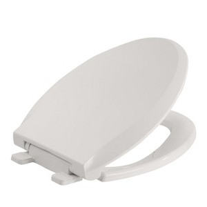 Round Soft Close Toilet Seat, Quiet & Easy Installation, Ergonomic Design, Safe PP Material for Easy Cleaning & Comfort - 1 of 4