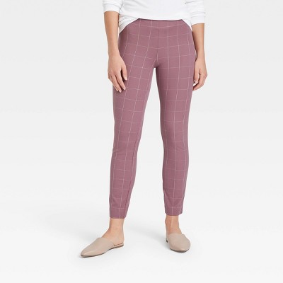 light pink plaid pants