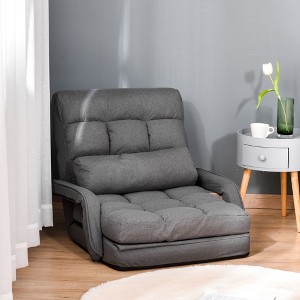 NicBex 2-In-1 Convertible Sleeper Chair,Folding Sofa Bed with 5 Position Adjustable Backrest,Modern Couches with Pillows  for Living Room,Gray - 1 of 4