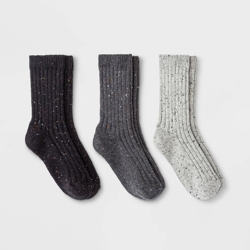 Whole Package Crew Sock - Black Heather