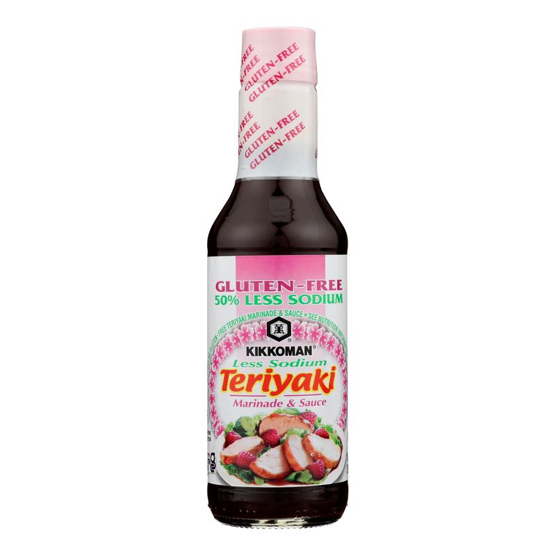 Kikkoman Teriyaki Marinade and Sauce Less Sodium - Case of 6/10 fz, 2 of 8