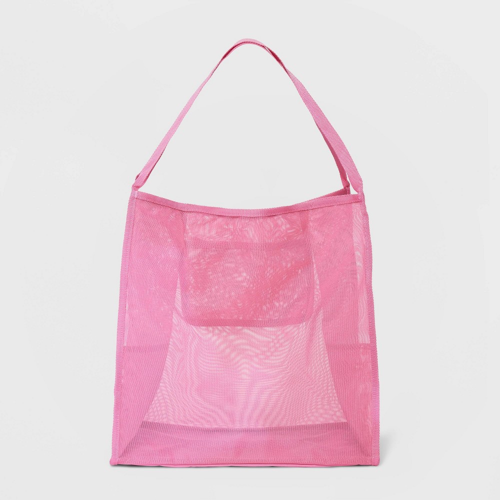 Mesh Shoulder Tote Handbag - Shade & Shore™ Pink