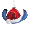 Disney Lilo & Stitch in Santa Hat Blown Glass Hallmark Ornament - 3 of 3