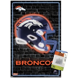 Trends International NFL Denver Broncos - Neon Helmet 23 Unframed Wall Poster Prints - 1 of 4