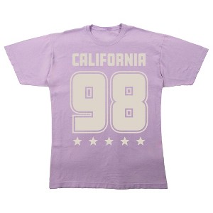 California 98 Adult Orchid Crew Neck Short Sleeve T-shirt - 1 of 3
