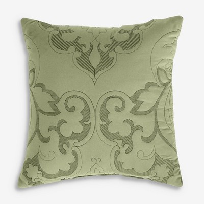 BrylaneHome Amelia Square Pillow - Sage