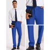 Lars Amadeus Men's Slim Fit Flat Front Office Business Suit Trousers - 4 of 4