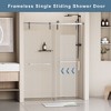 NicBex Shower Door 76" H Frameless Single Sliding Soft-closing Shower Doors, 5/16" (8mm) Thick Tempered Glass with Explosion-proof Film - image 4 of 4