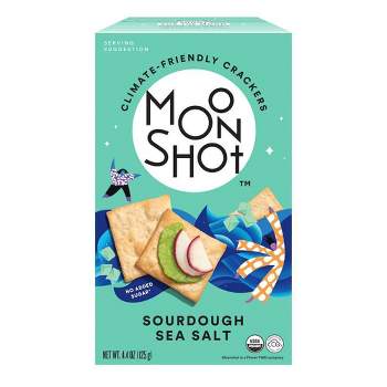 Moonshot Organic Crackers Sourdough Sea Salt - 4.4oz