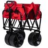 Monoprice Heavy Duty All Terrain Collapsible Outdoor Wagon, Red - Durable, 600D Oxford, Mildew and UV Resistant - Pure Outdoor Collection - 4 of 4