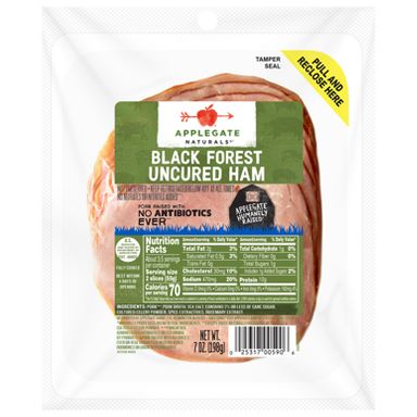 Applegate Natural Uncured Black Forest Ham - 7oz