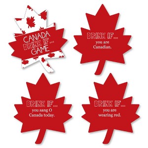 Big Dot of Happiness Drink If Game - Canada Day - Canadian Party Game - 24 Count - 1 of 4