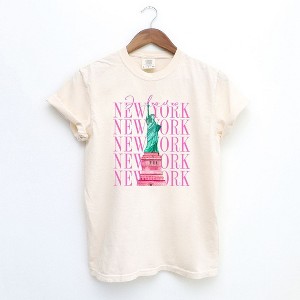 Simply Sage Market Women's I Love New York Short Sleeve Garment Dyed Tee - 1 of 3