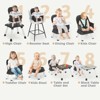 Kinder King 8 in 1 Baby High Chair, Coverts to Dining Booster Seat, Removable Tray & Double Seat Cover, Easy to Wipe - 3 of 4