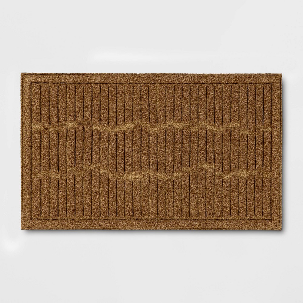 1'6"x2'6" Mega Scrapper Broken Sticks Floormat Beige - Threshold™: Outdoor & Kitchen Floor Mat, All-Weather, UV-Resistant