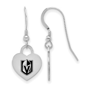 Black Bow Jewelry Sterling Silver  NHL Dangle Earrings - 1 of 4