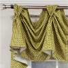 RLF Home 4" Top Tab High Quality Fabric Trellis 3-Scoop Victory Swag for Windows 54" x 25" Sage - 4 of 4