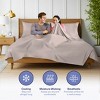 Kickoff Home Viscose from Bamboo Sheets Set 300 Thread Count 100% Organic Bamboo Viscose Cooling Bedding Sheets Hot Sleepers, Flat, Fitted, Pillowcase - 3 of 4