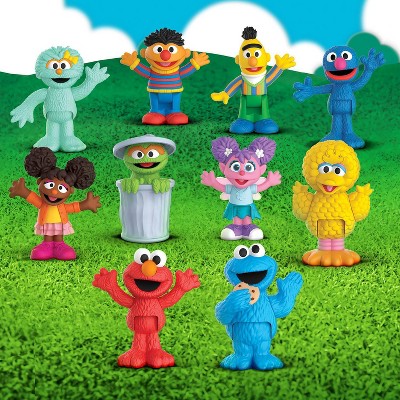 Sesame Street Neighborhood Friends Deluxe Figures 10pk