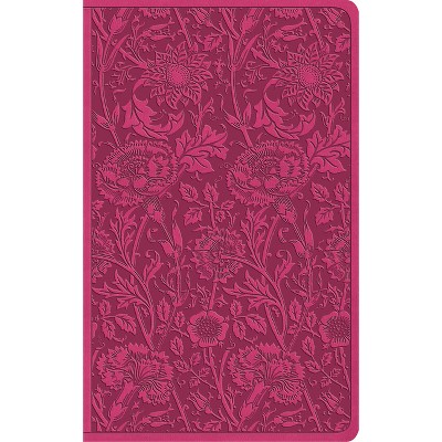 ESV Vest Pocket New Testament with Psalms and Proverbs, Red Letter (Trutone, Berry, Floral Design) - (Leather Bound)
