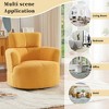 TiramisuBest 360¡ã Swivel Chair Upholstered Accent Barrel Chair Swivel Round Sofa Chair with Adjustable Headrest - 4 of 4