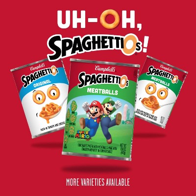 SpaghettiOs Super Mario Bros Canned Pasta with Meatballs- 15.6oz_4