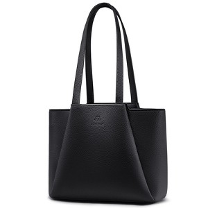 Generic Tote Bag for Women - Ultra Soft Foldable Vegan Faux Leather Shoulder Handbag - 1 of 4