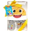 Baby Shark Newborn Baby Boys’ Hat, Socks, and Mitten Take Me Home Layette Gift Set - 3 of 4
