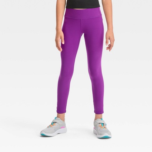 Girls' Fashion Leggings - All In Motion™ Berry Purple Xs : Target