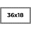 PosterPalooza | Panoramic Distressed Black Picture Frame - UV Acrylic, Foam Board Backing, Hanging Hardware - 2 of 4