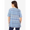 Jessica London Women's Plus Size Stretch Knit Cutout Swing Tunic - 3 of 4