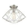 Livex Lighting Geometric 1 - Light Flush Mount in  Brushed Nickel - 4 of 4