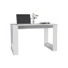 Vynxaria Writing Desk - Modern Home Office, White, 47.2" Wide - 3 of 4